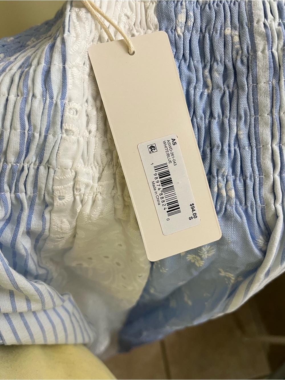 NEW Altar’d State Blue and White Este Maxi Dress Size Small and XL Available NWT - Picture 7 of 12